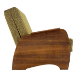 1960s armchair convertible to daybed, czechoslovakia