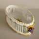 Basket-shaped openwork vase Malicorne faience Emile Tessier