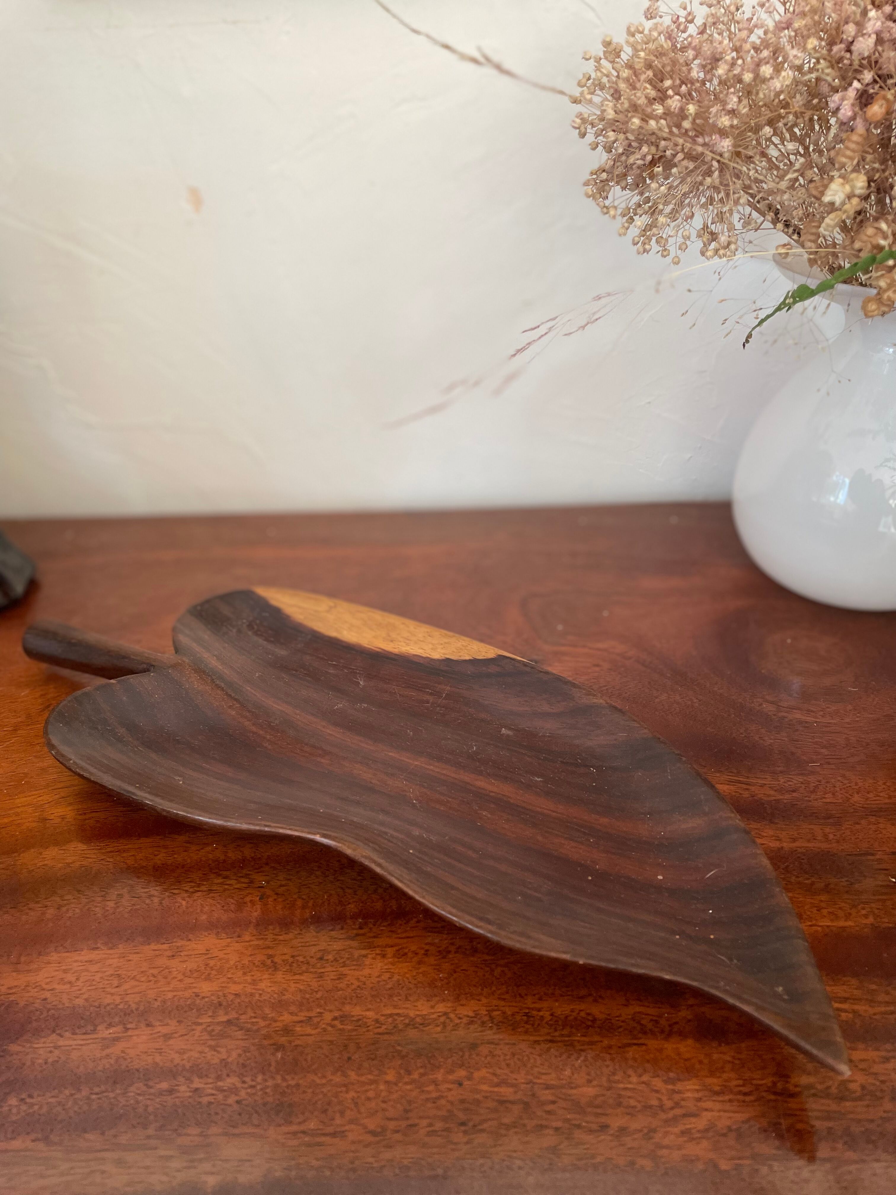 Empty vintage wooden pocket