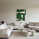 Abstract minimalist Organic green by Bodasca