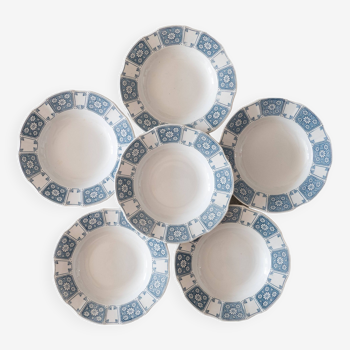 6 grandes assiettes terre de fer Villeroy & Boch