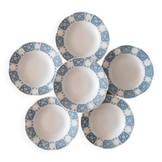 6 grandes assiettes terre de fer Villeroy & Boch