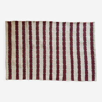 2,6 x 4 pi - Tapis Kilim tissé à la main en jute, décoration intérieure, entrée, cadeau, côté lit, petit hall/balcon, TAPIS