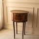 Wooden stool in the antique Louis XVI style.