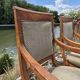 Pair of armchairs with Empire Restoration handles 1900s