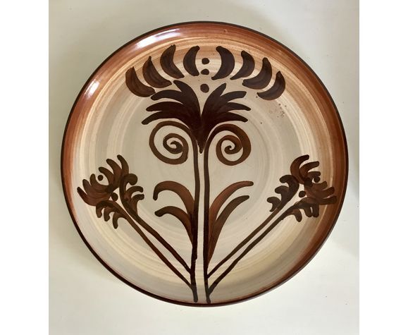 6 plates in vintage Vallauris sandstone