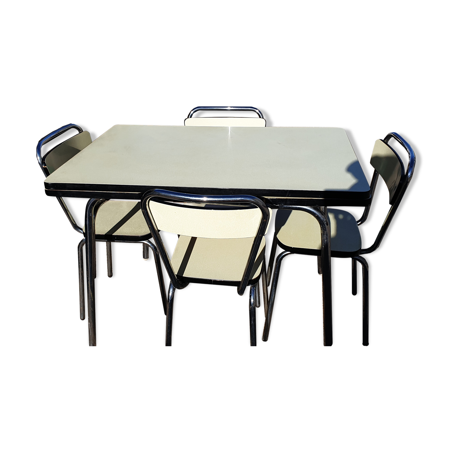Vintage formica table and 4 chairs
