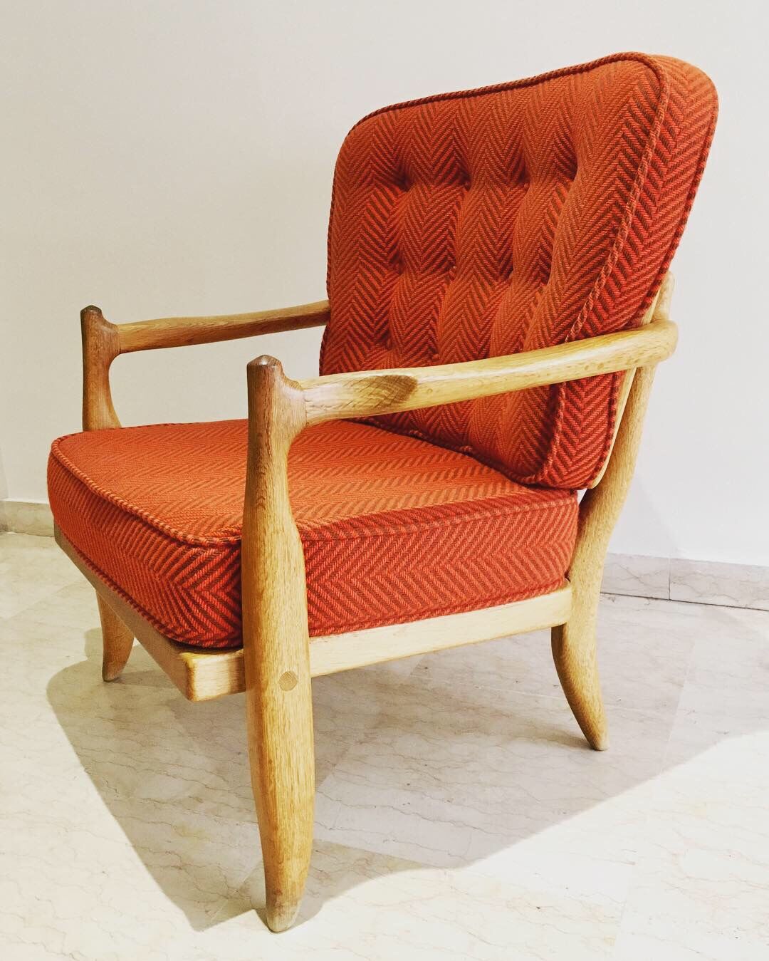 Armchair model José by Guillerme and Chambron 1970
