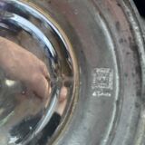 Pewter and glass carafe