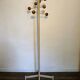 Vintage metal and wood coat holder 1960