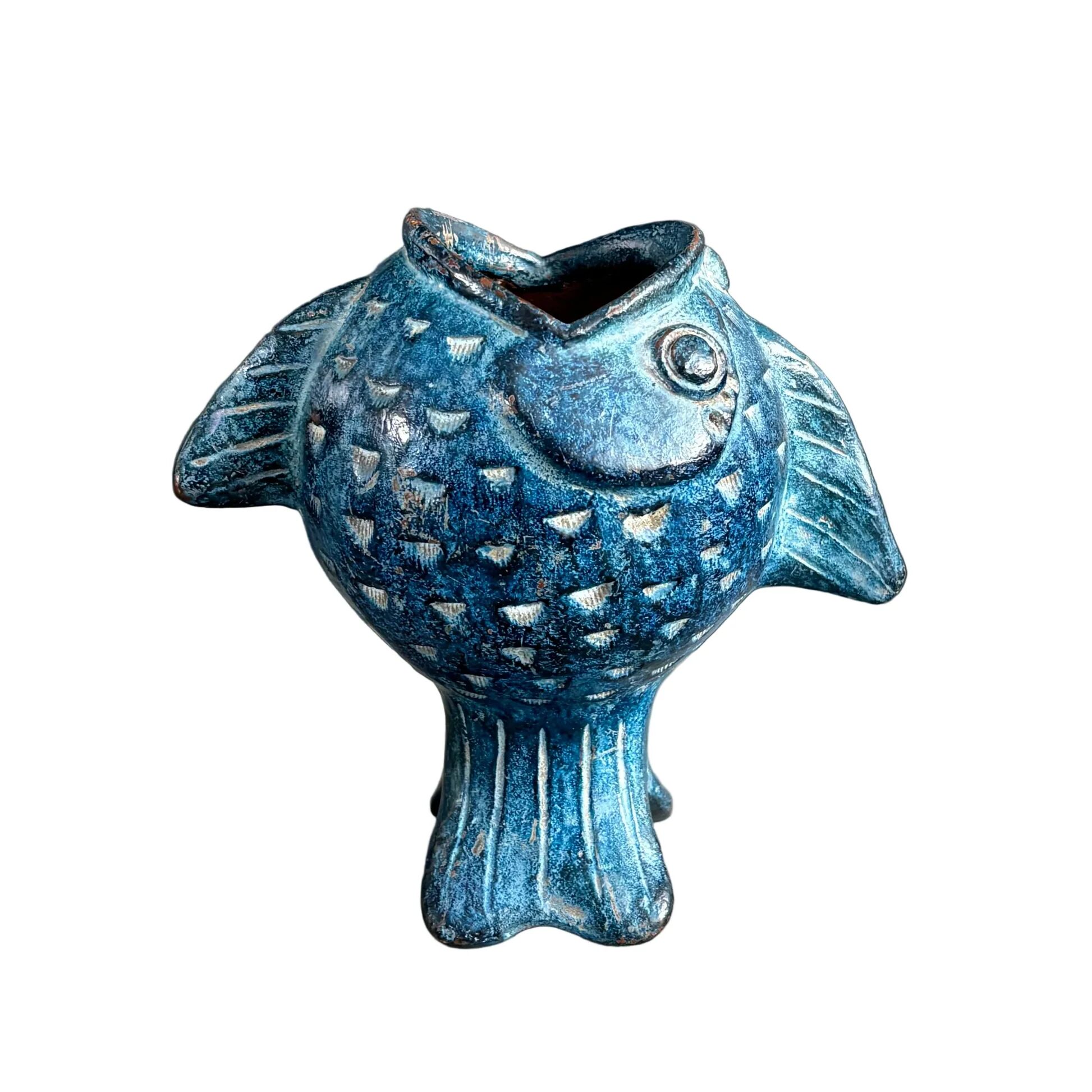 Vase - vintage ceramic fish ashtray
