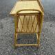 table d'appoint en rotin et osier  1970