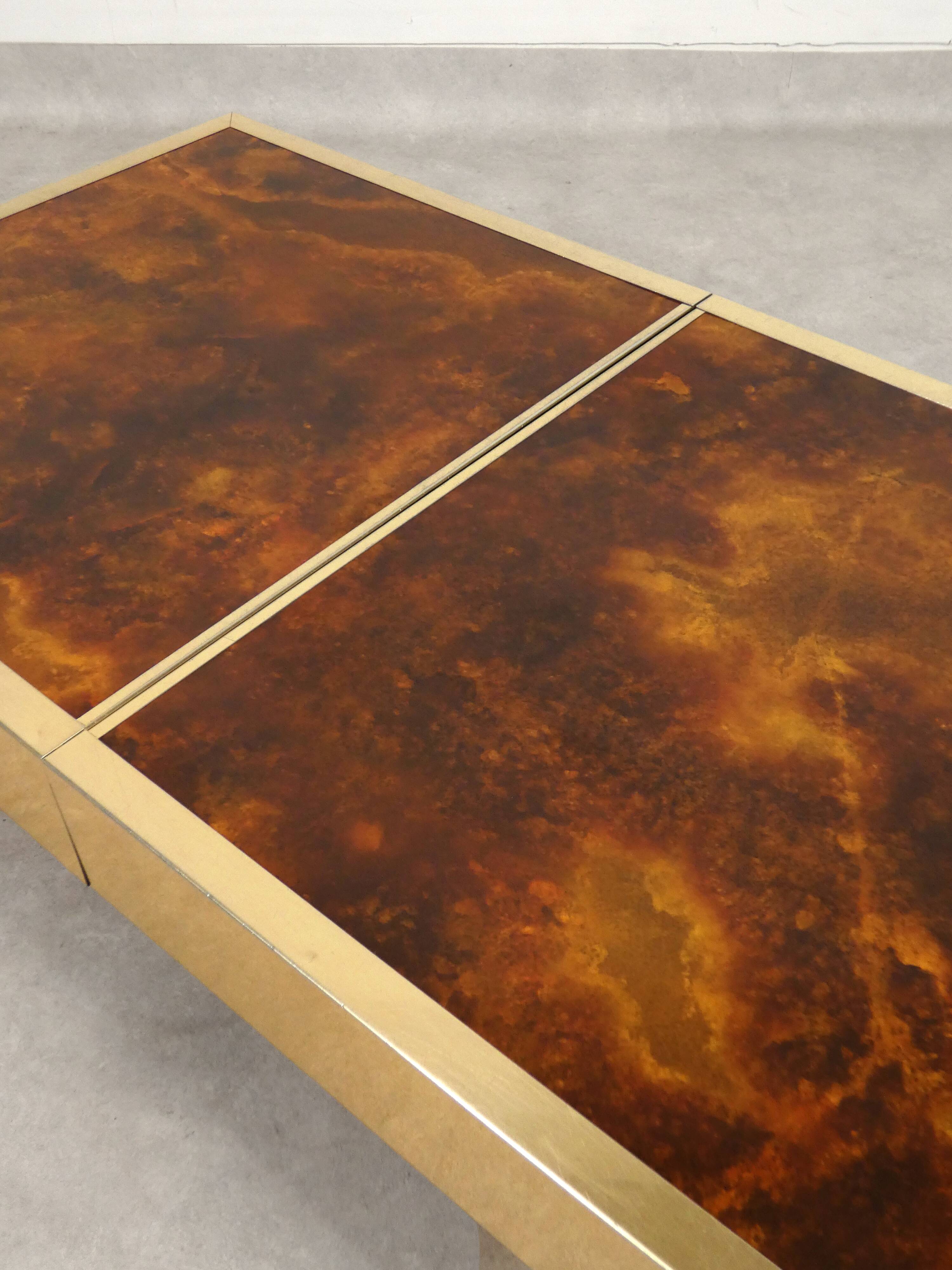 Cofee table with hidden bar by Maison Lancel