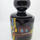 Covered pot or Bonbonnière, Verzolini in black ceramic, Italy 1960.