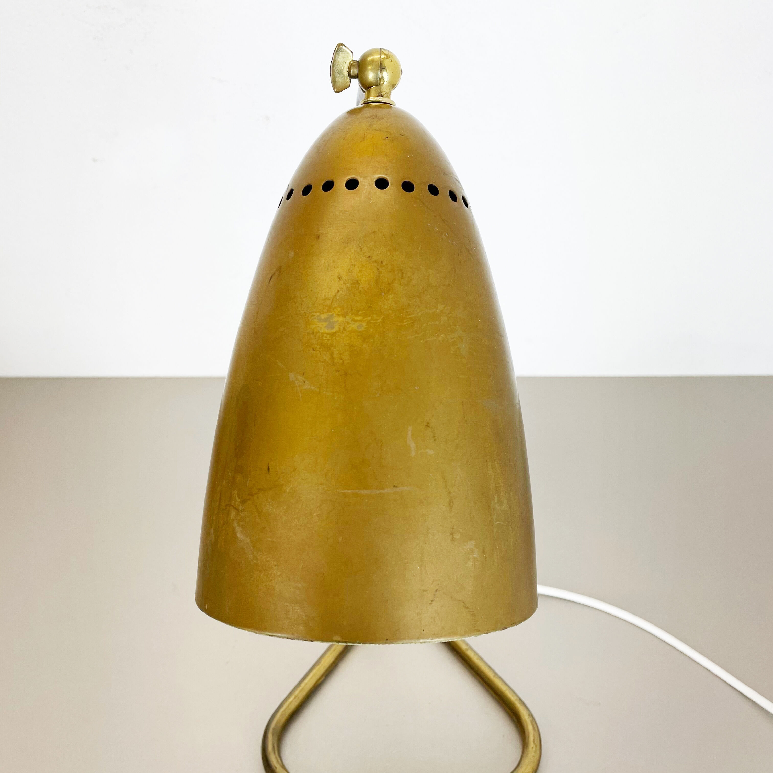 Original Kalmar Style Hollywood Regency Brass Table Light, Austria, 1950s