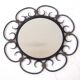 Metal daisy mirror 39x39cm