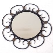 Miroir marguerite métal 39x39cm