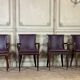 Suite de 4 chaises et 4 fauteuils Art déco en palissandre vers 1930