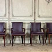 Set of 4 Art Deco chairs and 4 armchairs in rosewood, circa 1930