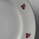 Set of 7 flat plates in porcelain Tables & Colours cherries