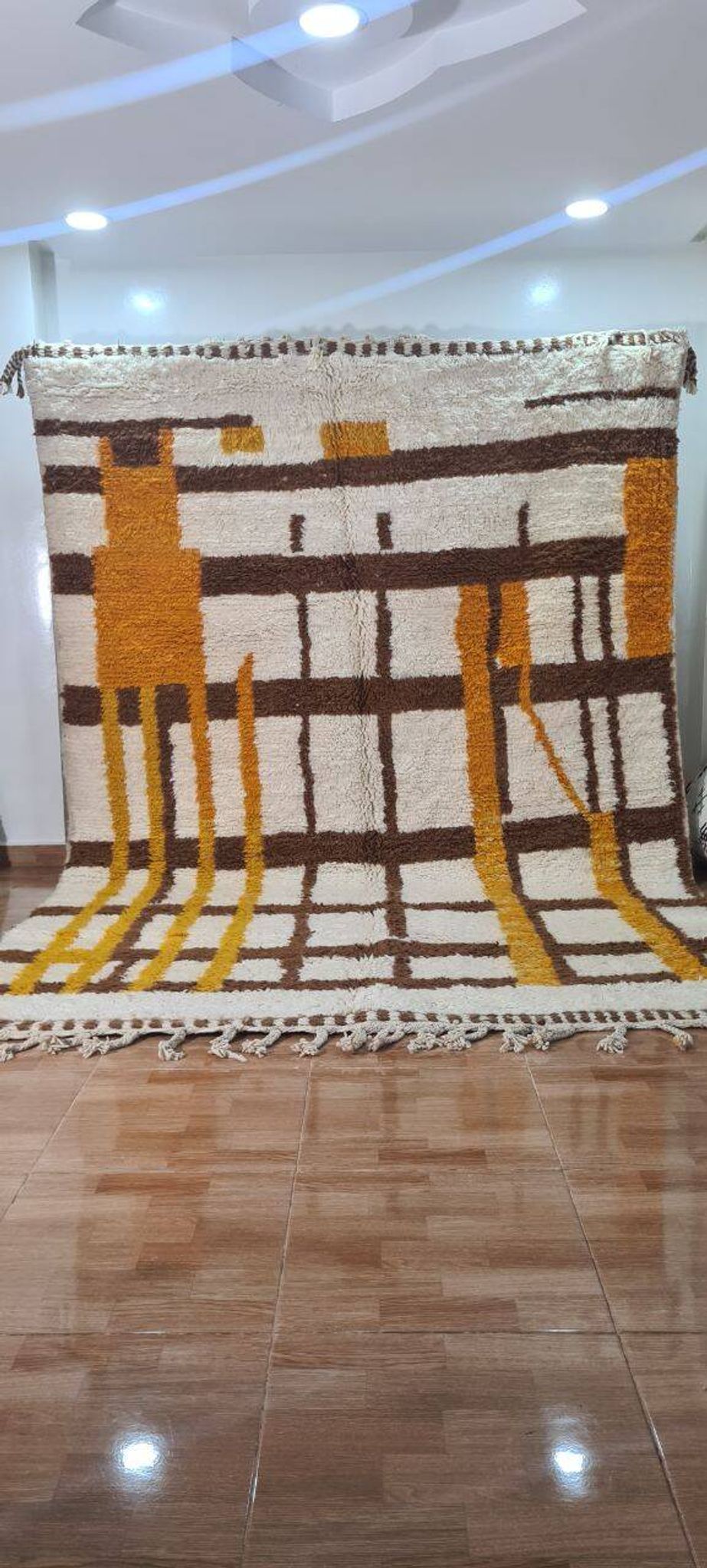Tapis berbère marocain artisanal fait main 300 X 200 CM