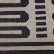 Bold Geometric Kilim Contemporary Grey Cream Wool Area Rug- 177x225cm