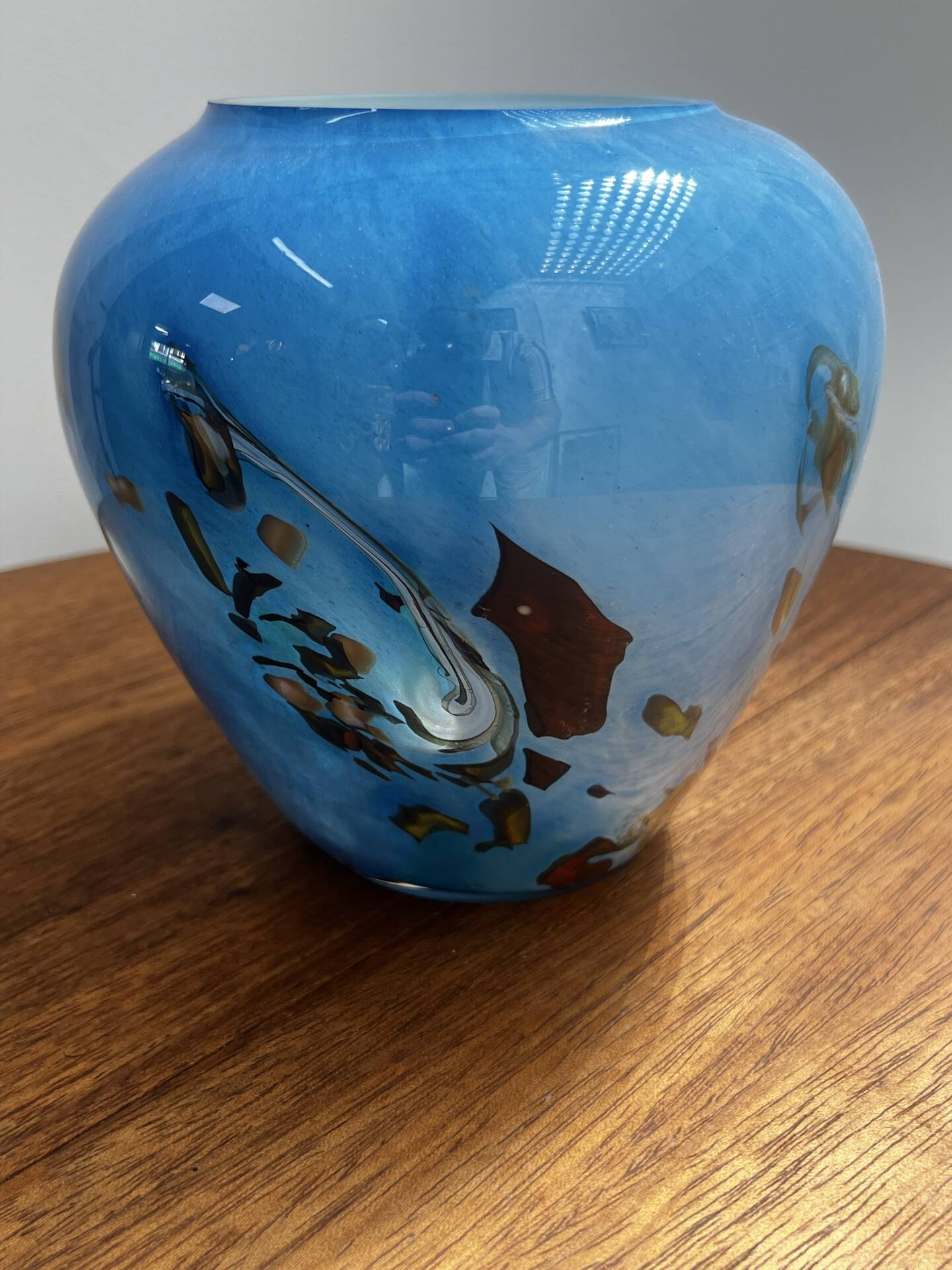 Multilayer glass vase signed - 2000