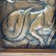 Art deco bas-relief in maredsous brasswork.
