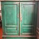 Vaisselier, buffet vintage vert