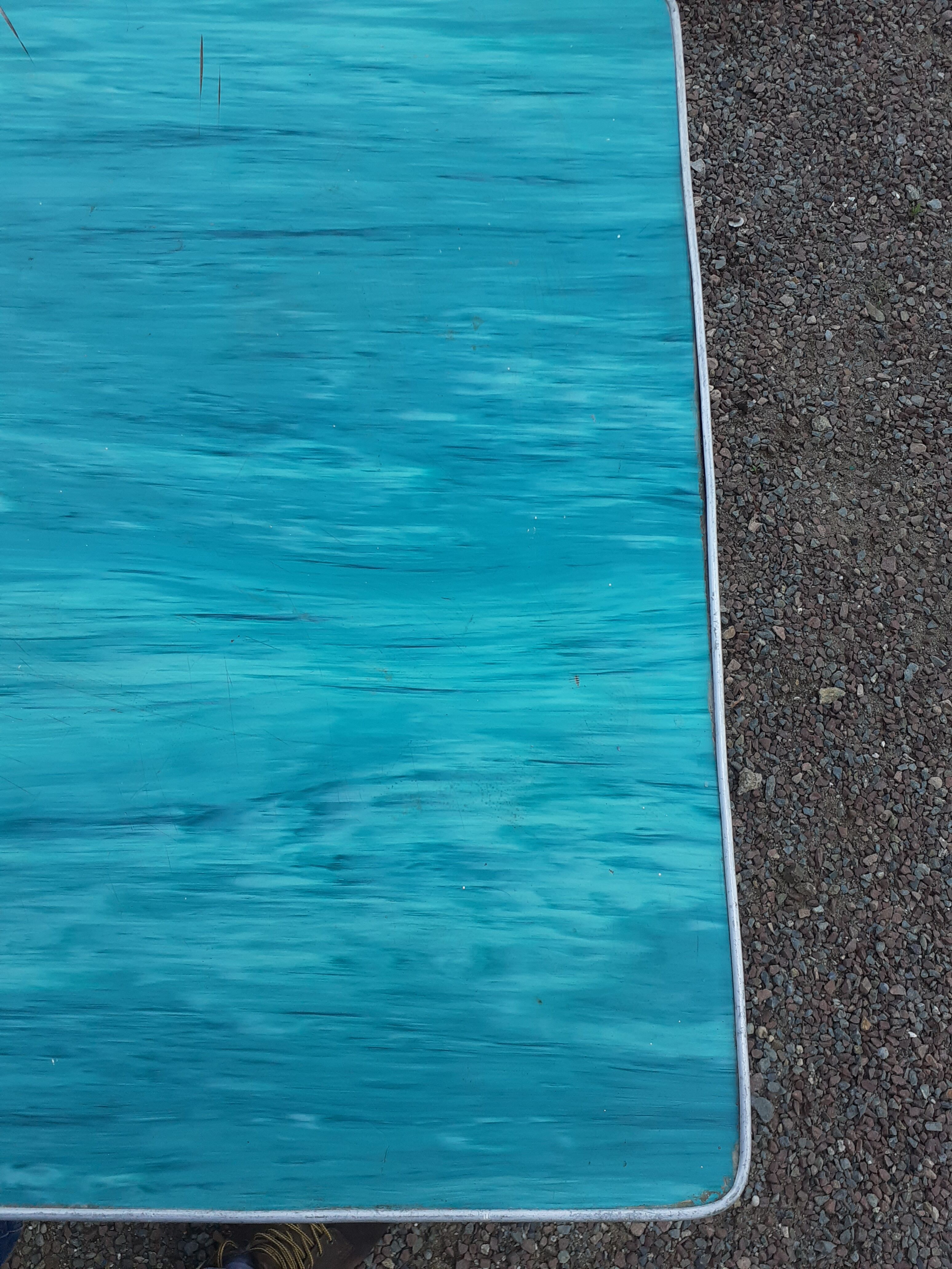 Vintage wooden formica kitchen table