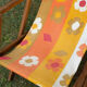 Vintage "Flower Power" Deckchair – 1970s Floral Fabric