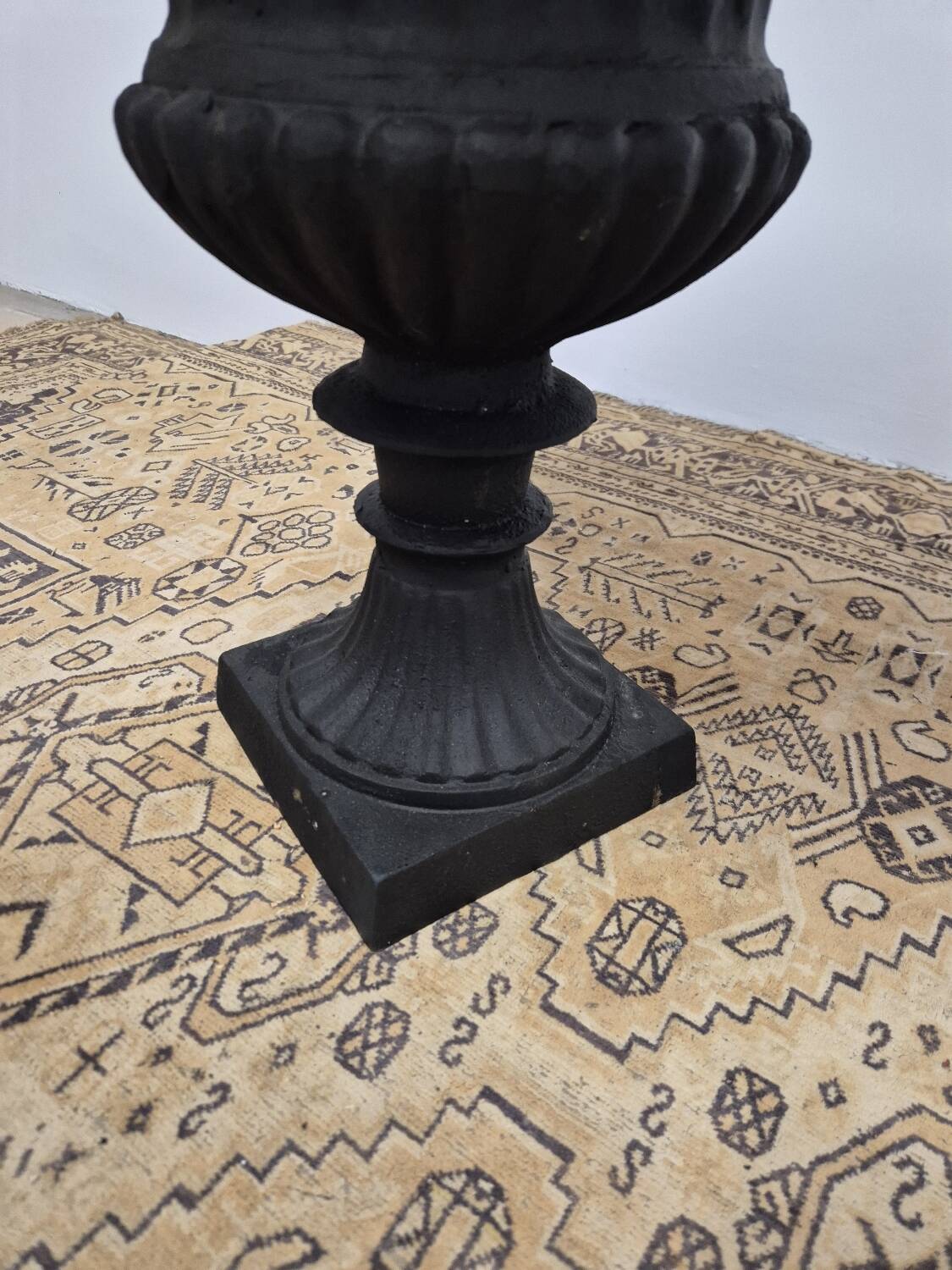 Pair of Medici cast iron vases from Maison Bourgeoise