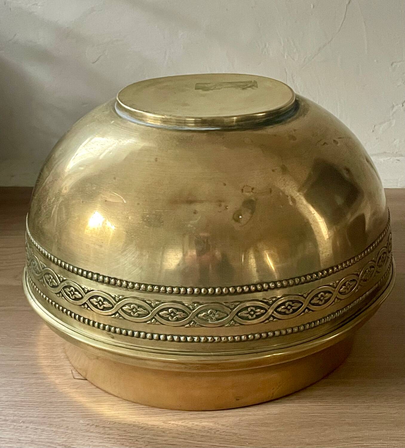 Brass flowerpot 28cm