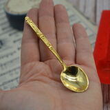 Set of 4 vintage golden spoons