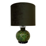 Lampe de table WMF Ikora par Karl Wiedmann en verre vert, années 1930
