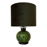 Lampe de table WMF Ikora par Karl Wiedmann en verre vert, années 1930