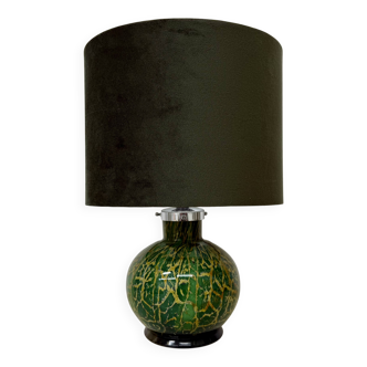 Lampe de table WMF Ikora par Karl Wiedmann en verre vert, années 1930
