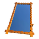Mirror Glasmäster, Markaryd, Pine Wood Frame, swedish, 1970s, brutalist