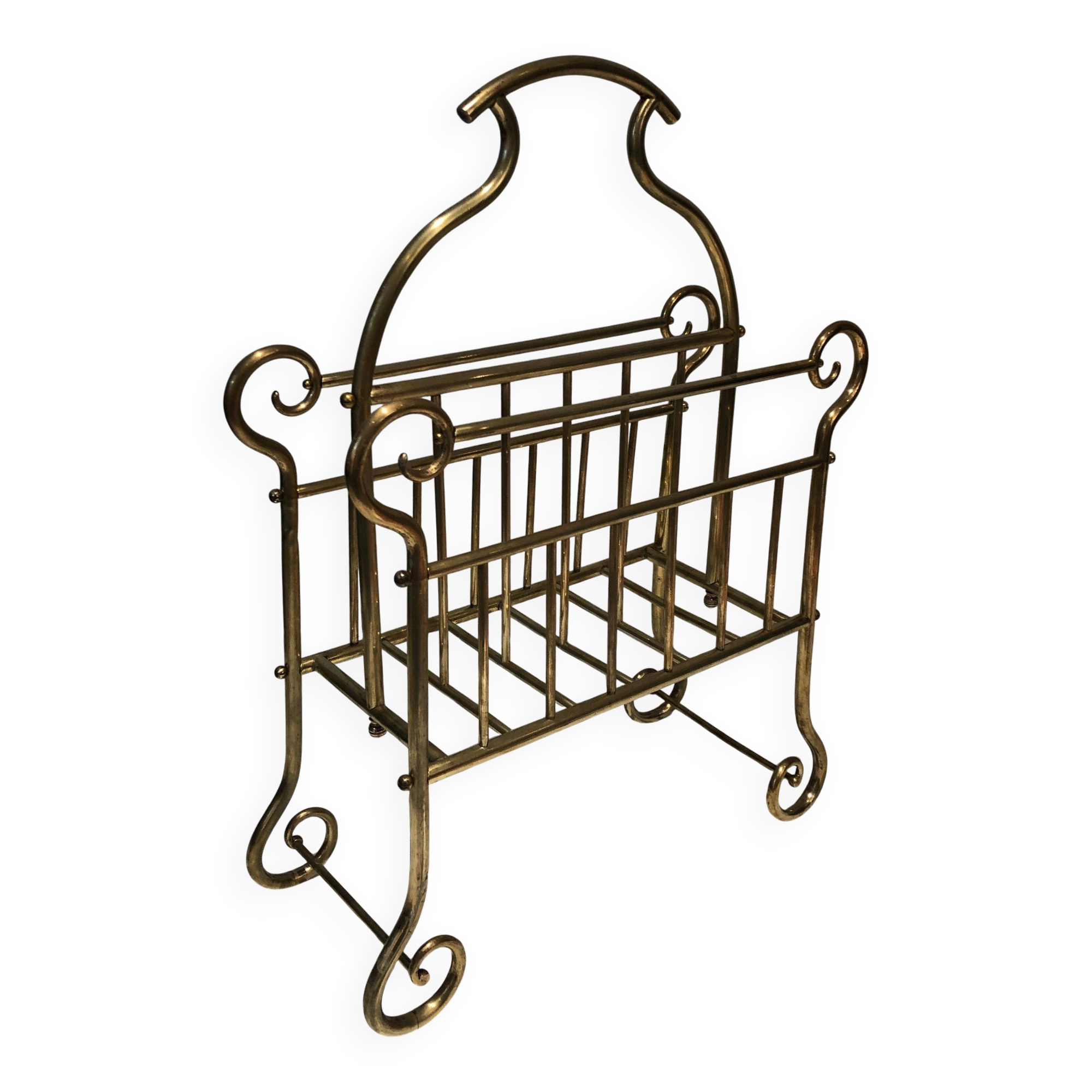 Brass magazine rack