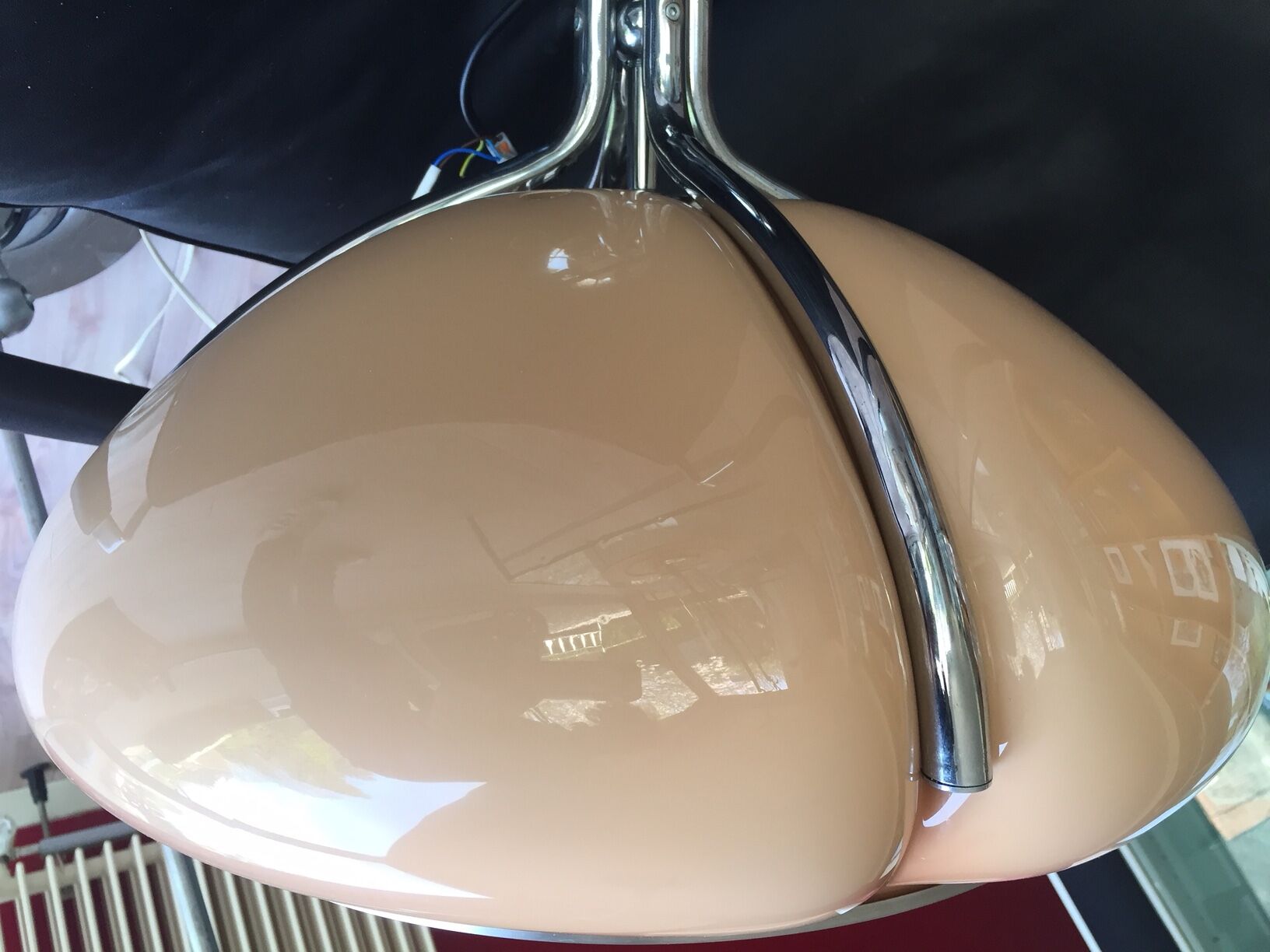 Hanging lamp by Gae Aulenti for Guzzini Quadrifoglio 1970
