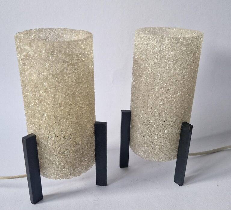 Pair of Midcentury Table Lamps Rockets, Germany, 1970s