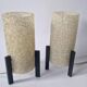Pair of Midcentury Table Lamps Rockets, Germany, 1970s