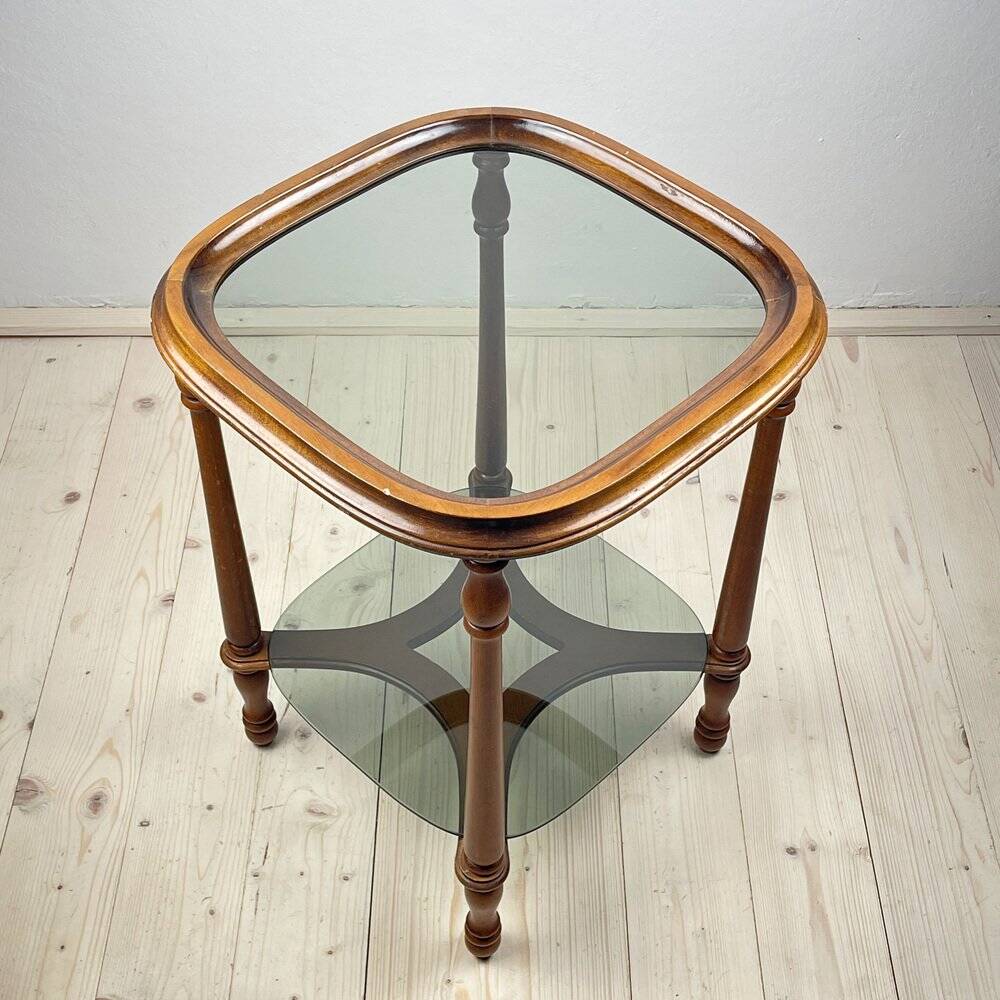 Vintage wooden coffee table, Italy, 1960s