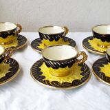 6 tasses à café Vallauris