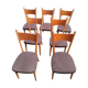 Set of 7 chairs 60s