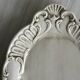 Antique cream ceramic tray
