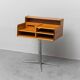 Table d'appoint FIMSA avec piédestal en métal, modernisme vintage des années 1960.