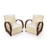 Pair of Art Deco armchairs