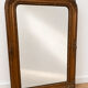 Large antique gold mirror with floral decoration – 105 × 78 cm
