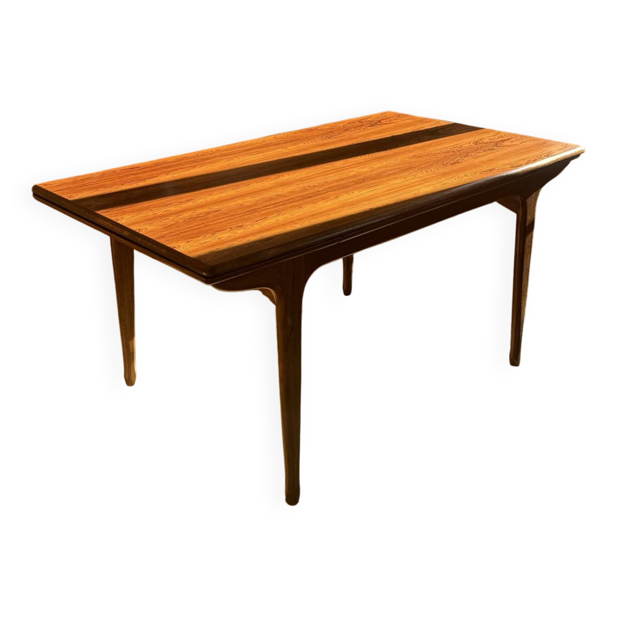 Danish vintage dining table – Scandinavian design – Extendable 240 cm